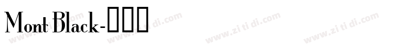 Mont Black字体转换